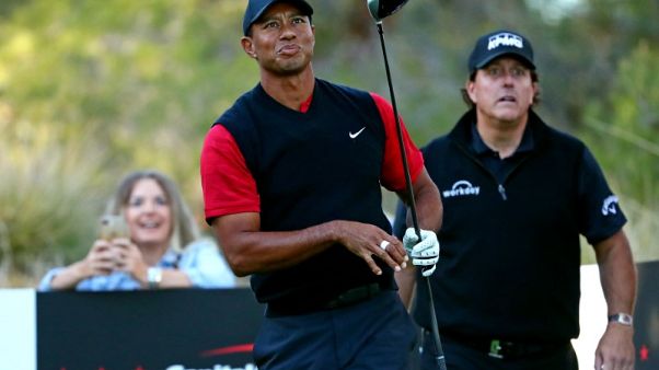 Golf - Tiger plans to make use of new flag rule Golf - Tiger plans to make use of new flag rule