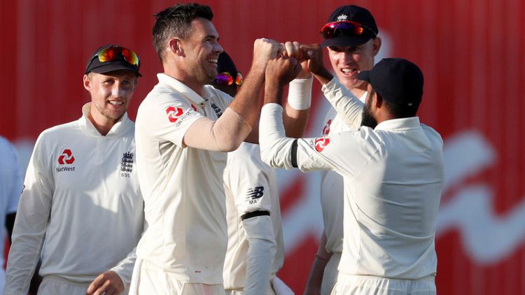 Anderson strikes late as England peg back West Indies