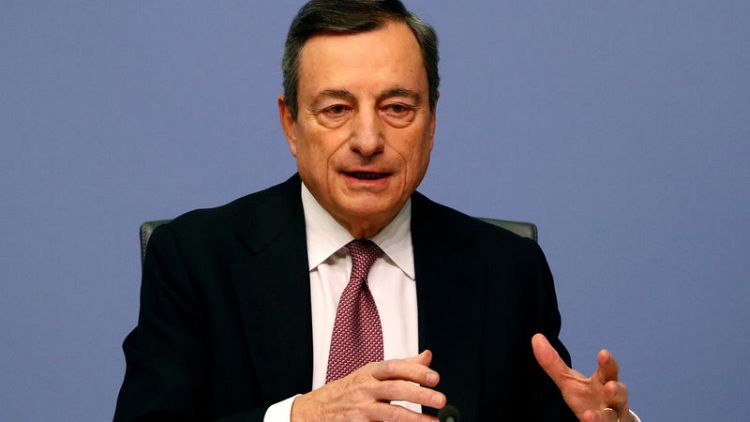 ECB's Draghi warns of weaker growth ahead