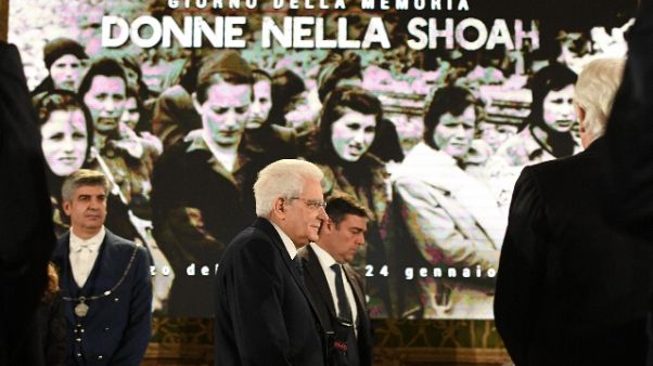Mattarella, virus Shoah può risvegliarsi Mattarella, virus Shoah può risvegliarsi