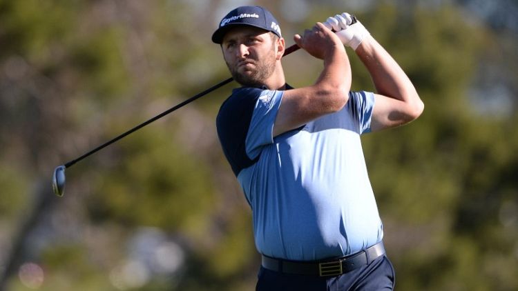 Golf - Jon rams in two eagles to lead at Torrey Pines