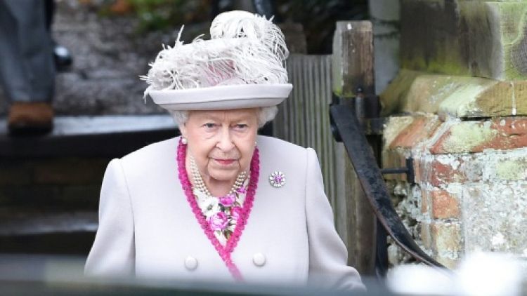 La reine Elizabeth II à Sandringham, le 25 décembre 2018