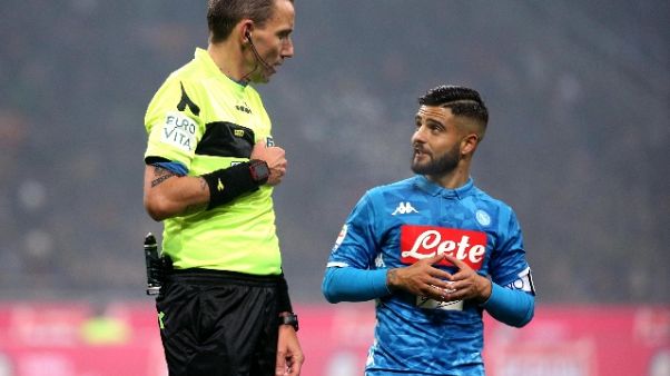 Insigne, espulso per fatti di Koulibaly Insigne, espulso per fatti di Koulibaly