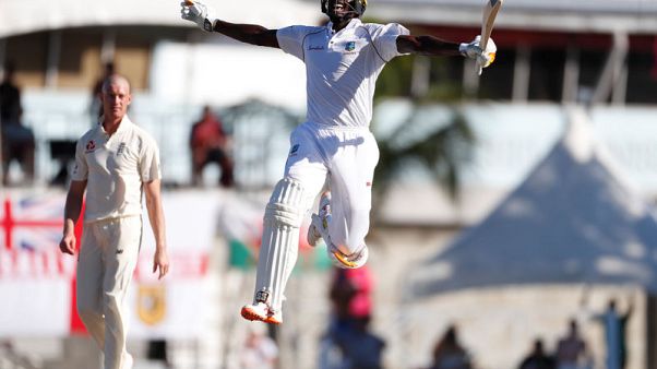 Windies captain Holder makes double ton to put England on ropes Windies captain Holder makes double ton to put England on ropes