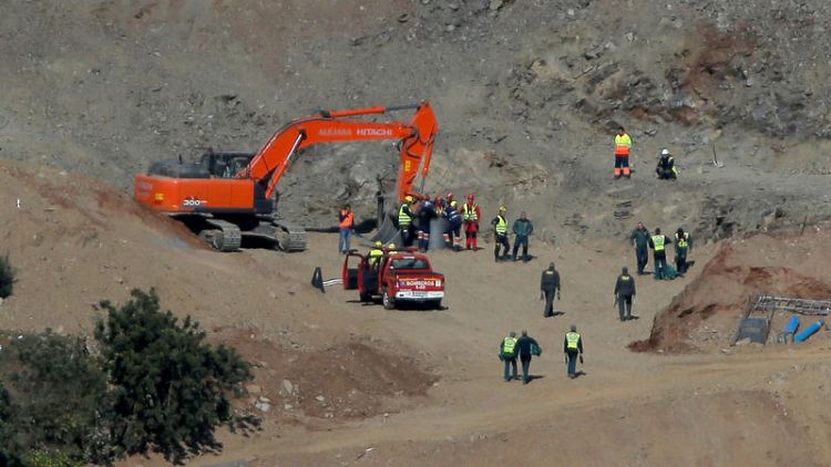 Spanish miners start risky tunnelling to reach missing boy