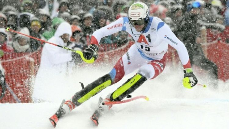 Zenhaüsern meilleur temps de la 1re manche du slalom de Kitzbühel, Hirscher 8e
