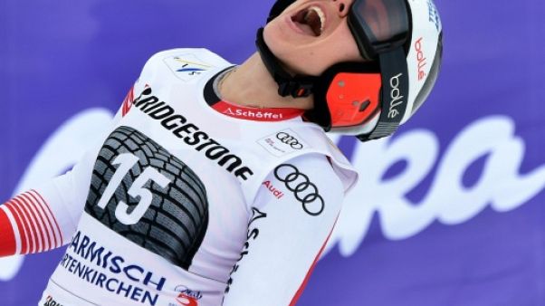 Schmidhofer remporte le super-G de Garmisch-Partenkirchen Schmidhofer remporte le super-G de Garmisch-Partenkirchen