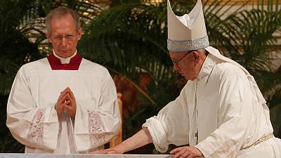 Pope says weary Church 'wounded by her own sin,' in reference to abuse Pope says weary Church 'wounded by her own sin,' in reference to abuse