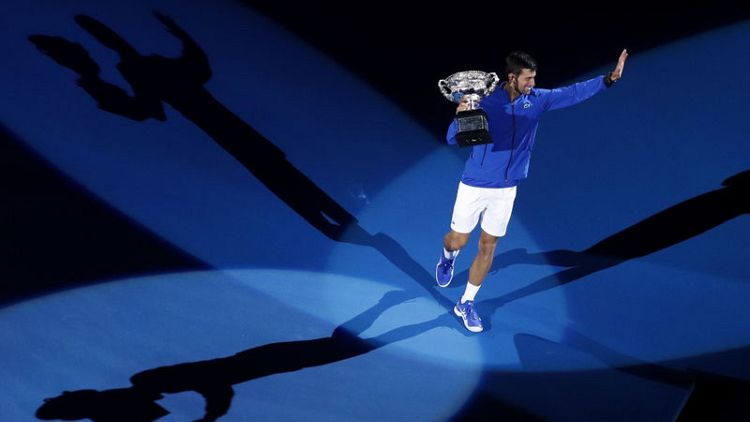Djokovic routs Nadal for record seventh Australian title
