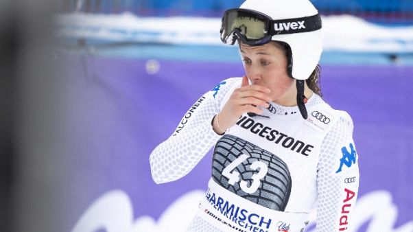 Sci:azzurra Sosio infortunata a Garmisch Sci:azzurra Sosio infortunata a Garmisch