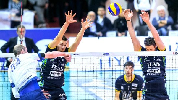 Pallavolo:Perugia ok, Trentino non molla Pallavolo:Perugia ok, Trentino non molla
