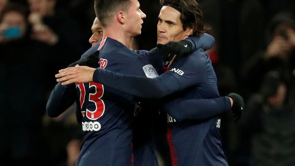 Cavani on target as PSG tame Rennes Cavani on target as PSG tame Rennes