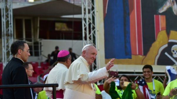 Le pape François salue les bénévoles des JMJ, le 27 janvier 2019 à Panama Le pape François salue les bénévoles des JMJ, le 27 janvier 2019 à Panama