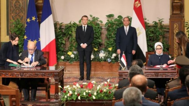 Au Caire, Macron et Sissi assument leurs désaccords sur les droits humains Au Caire, Macron et Sissi assument leurs désaccords sur les droits humains