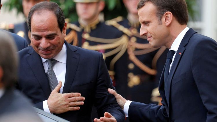 Macron tells Sisi human rights go together with stability