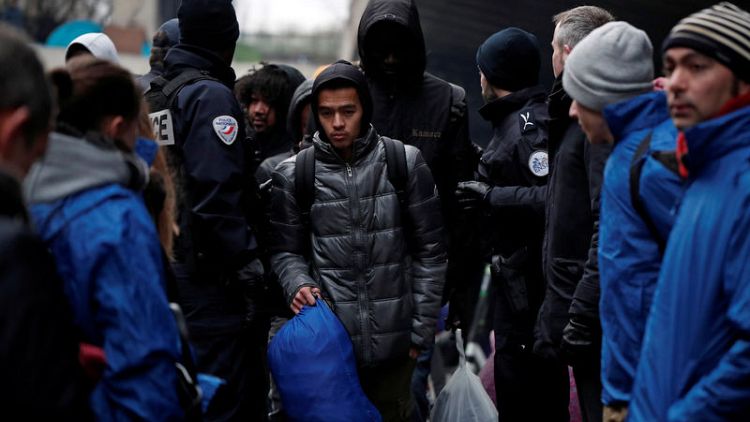 French police clear Paris migrant camp