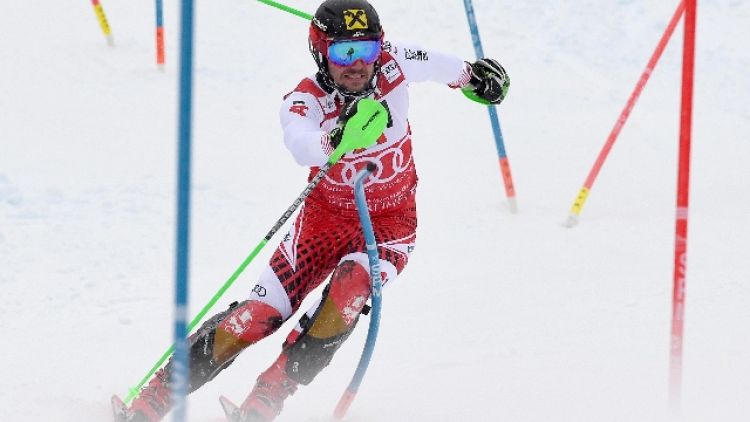 Sci: Hirscher in testa slalom Schladming