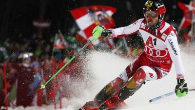 Slalom de Schladming: Noël éliminé, Pinturault 3e derrière Hirscher après la 1re manche Slalom de Schladming: Noël éliminé, Pinturault 3e derrière Hirscher après la 1re manche