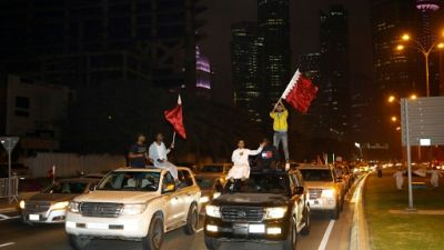 Coupe d'Asie: le Qatar en liesse après l'historique qualification en finale, "une revanche" Coupe d'Asie: le Qatar en liesse après l'historique qualification en finale, "une revanche"
