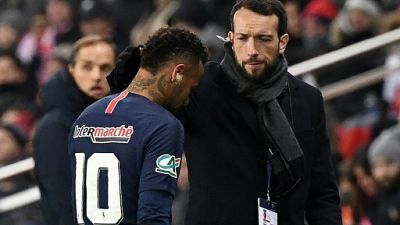 Paris SG: le retour de Neymar, blessé, attendu "dans un délai de dix semaines" (club) Paris SG: le retour de Neymar, blessé, attendu "dans un délai de dix semaines" (club)