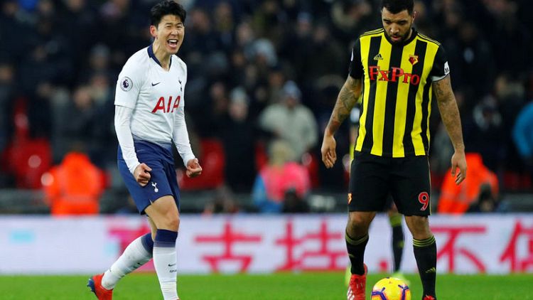 Son and Llorente strike late as Spurs beat Watford