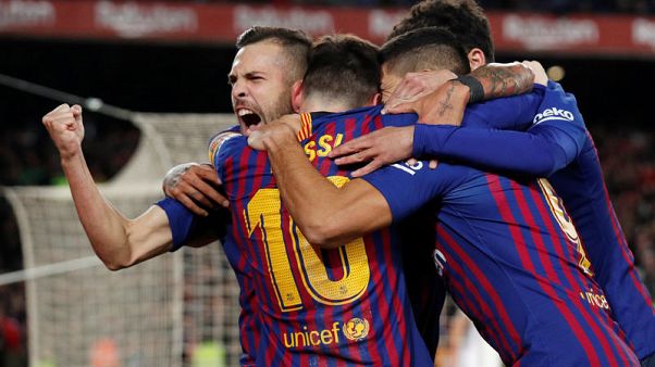 برشلونة يسحق أشبيلية 6-1 في عودة رائعة في كأس إسبانيا برشلونة يسحق أشبيلية 6-1 في عودة رائعة في كأس إسبانيا