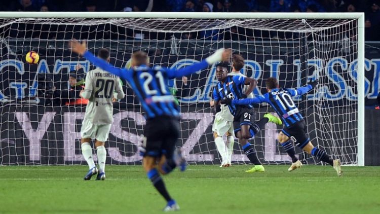 Atalanta's Zapata sends holders Juventus crashing out of Coppa