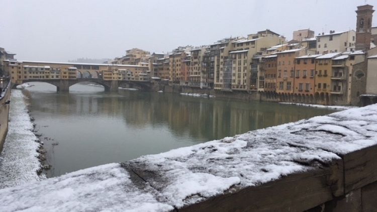 Maltempo: neve a Firenze, Siena e Arezzo