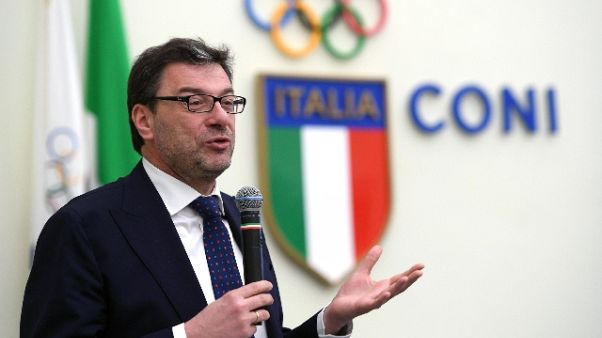 Giorgetti, Coni? momento per migliorare Giorgetti, Coni? momento per migliorare