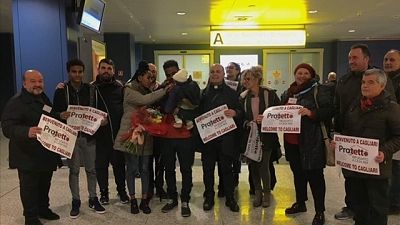 Migranti: profughe eritree a Cagliari Migranti: profughe eritree a Cagliari