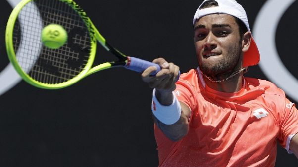Davis, Berrettini ok, Italia-India 2-0 Davis, Berrettini ok, Italia-India 2-0