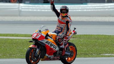 Marquez, primo allenamento in pista Marquez, primo allenamento in pista