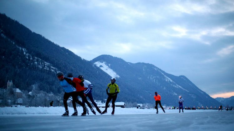 Short of ice, Dutch canal-skating marathon finds second home in Austria