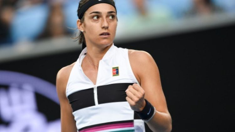 La Française Caroline Garcia lors de l'Open d'Australie, le 18 janvier 2019