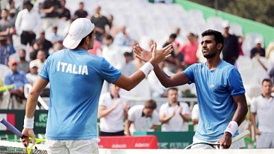 Davis, doppio a India,ora 1-2 con Italia Davis, doppio a India,ora 1-2 con Italia
