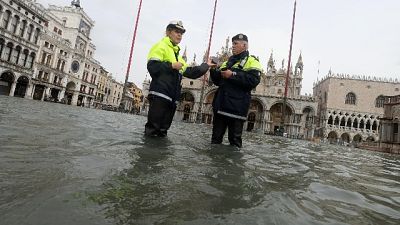 Venezia, acqua alta a 113 centimetri Venezia, acqua alta a 113 centimetri