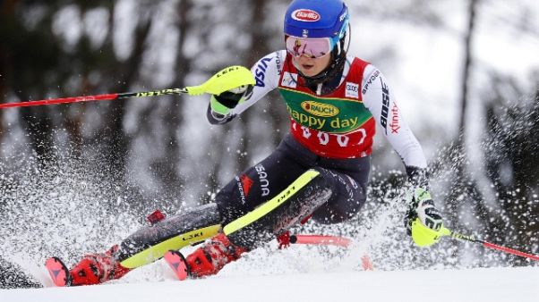 Sci: Shiffrin vince anche slalom Maribor Sci: Shiffrin vince anche slalom Maribor