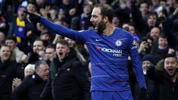 Due gol Higuain, Chelsea alla vittoria Due gol Higuain, Chelsea alla vittoria