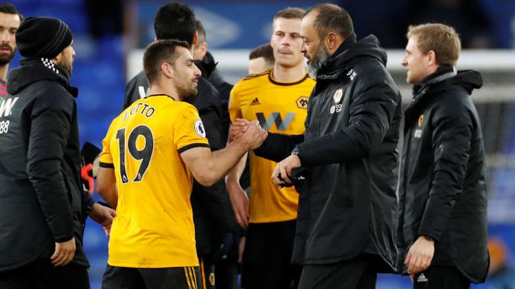 Wolves match club record with 3-1 win at Everton