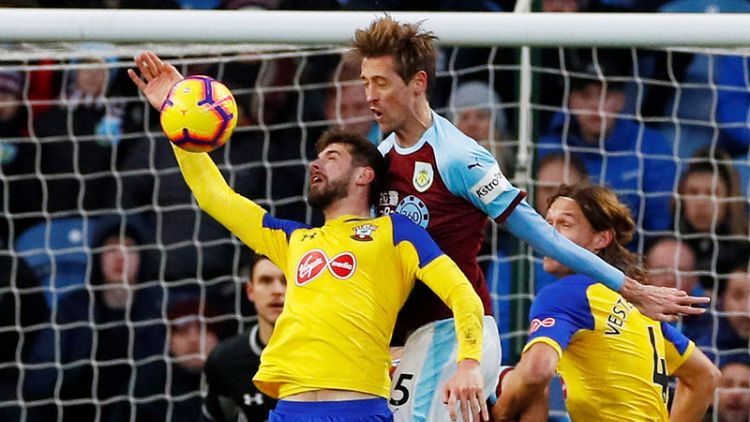 Burnley net late penalty to leave Saints with just a point
