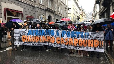 CasaPound apre sede.No di 'Antifascisti' CasaPound apre sede.No di 'Antifascisti'