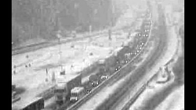 Caos neve Alto Adige: riaperta A22 Caos neve Alto Adige: riaperta A22