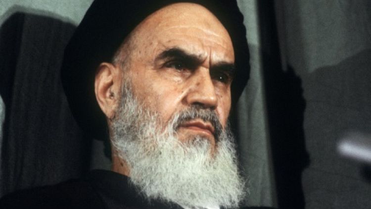 L'ayatollah Khomeiny le 5 février 1979 à Téhéran