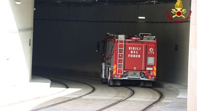 Sopralluogo Vvf tratto sotterraneo tram Sopralluogo Vvf tratto sotterraneo tram
