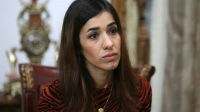 La Nobel de la Paix Nadia Murad, le 12 décembre 2018 à Bagdad La Nobel de la Paix Nadia Murad, le 12 décembre 2018 à Bagdad