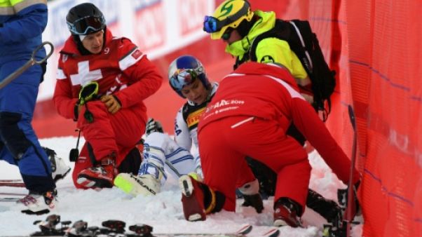 Mondiaux de ski alpin: Lindsey Vonn chute lors du super-G Mondiaux de ski alpin: Lindsey Vonn chute lors du super-G