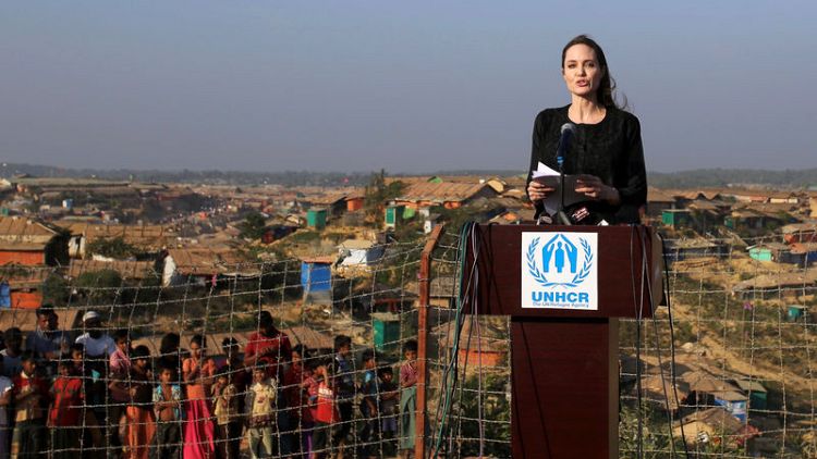 Angelina Jolie visits Rohingya camps, says refugees' plight 'shames us all'
