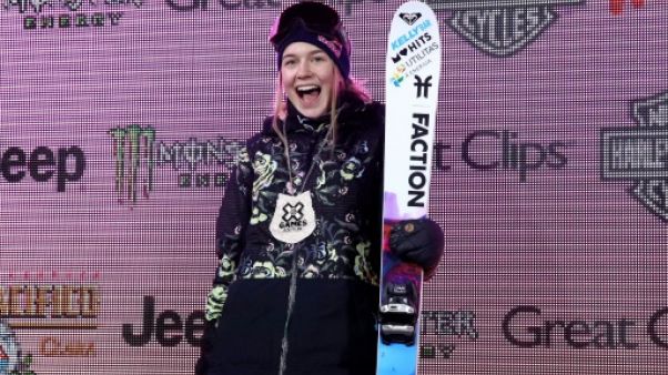 L'Estonienne Kelly Sildaru 2eme à Aspen le 24 janvier 2019 L'Estonienne Kelly Sildaru 2eme à Aspen le 24 janvier 2019