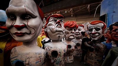 ترامب وبوتين ضمن مجسمات كاريكاتورية في كرنفال في نيس الفرنسية