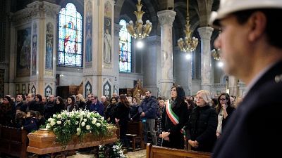 Piazza San Carlo, folla a funerali Amato Piazza San Carlo, folla a funerali Amato